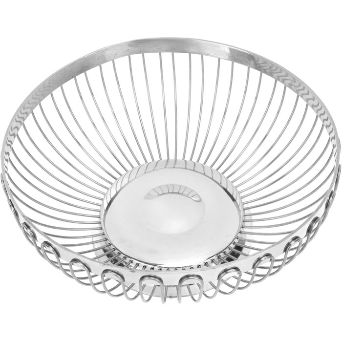 Нержавійна чаша для фруктів BFYDOAA, 22 см – сучасна корзина для фруктів, овочів, хліба та снеків