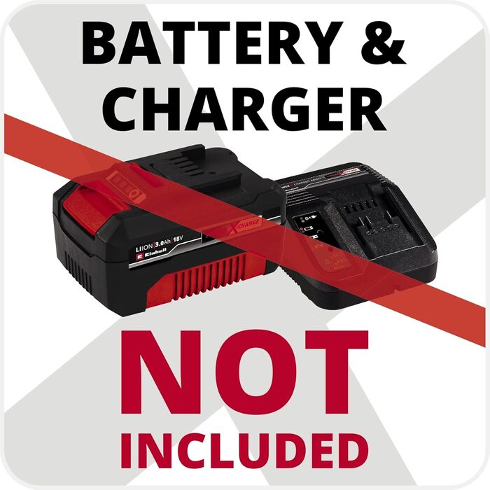 Einhell Cordless Grass and Hedge Trimmer GC-CG 18 Li-Solo Power X-Change (18 V, 100 mm / 200 mm cutting length, interchangeable grass cutting blade + hedge trimmer blade, without battery)