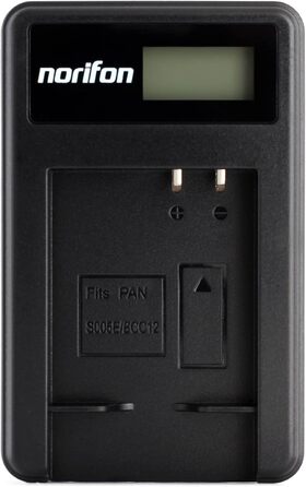 Зарядний пристрій USB Norifon CGA-S005 для камер Panasonic Lumix DMC-FS1, DMC-FS2, DMC-FX01, DMC-FX07, DMC-FX10, DMC-FX12, DMC-FX150, DMC-FX3, DMC-FX50, DMC-FX8, DMC-FX9, DMC-LX1, DMC-LX2 та інших моделей