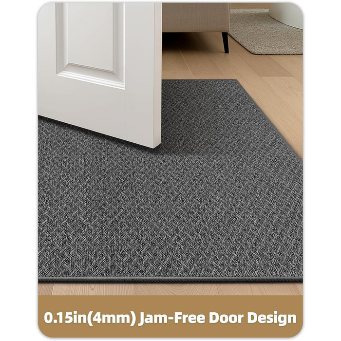 Тонкий килимок для входу COLOR&GEOMETRY, протибрудний та протиковзкий килим у передпокій, вологостійкий підкладник для дверей