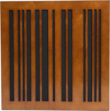 Акустична панель Bluetone Acoustics Slat AbFuser для звукопоглинання та дифузії, дуб (50x50x6 см)