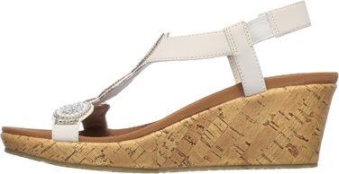 Босоніжки жіночі Skechers Beverlee Date Glam на танкетці, кремовий колір, 38 EU