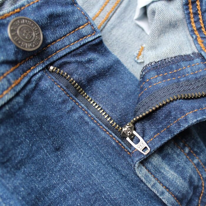Чоловічі джинси BARBONS Regular Fit Stretch - класичні прямі джинси преміум якості, темно-синій, 36W/32L
