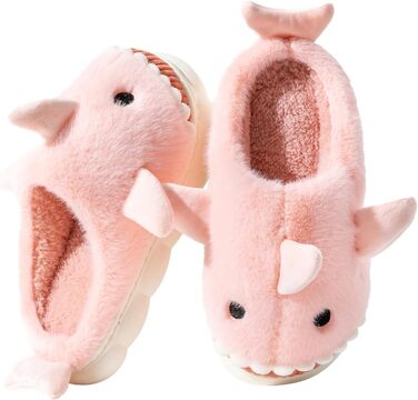 Тапочки жіночі та чоловічі зимові з плюшем, теплі, зручні, неслизькі, рожеві, 37/38 EU