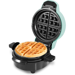Вафельниця Elite Gourmet EWM380M: антипригарне покриття, для великих вафель, рості, кето, сніданки, сендвічі, яйця, легкий догляд, м'ятно-зелений