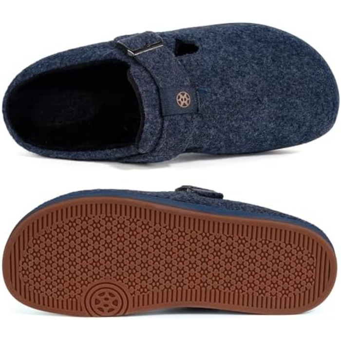 Тапочки халатні з фетру Gaatpot Filzclog, зимові, теплі, для жінок та чоловіків, розмір 36-46, колір блакитний