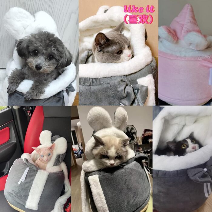 Рюкзак для кота/маленької собаки - теплий, м'який, дихаючий, для подорожей та прогулянок