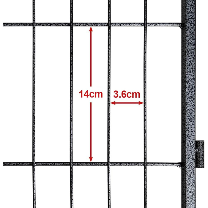 Металевий вольєр для собак та цуценят, переносний загон для тварин, 12 шт., 60 см
