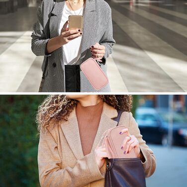 Органайзер для аксесуарів Lacdo: чохол для флешки, кабелів, USB-накопичувачів (рожевий)