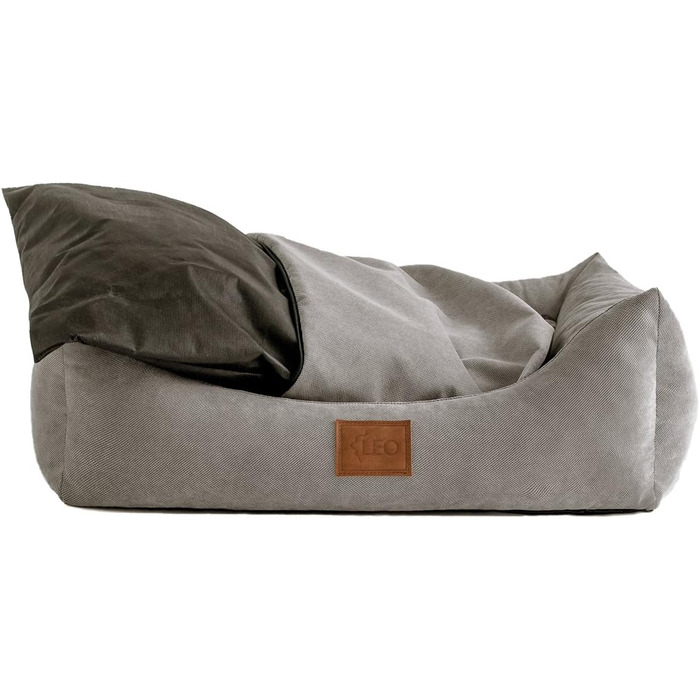 Софа для собак Sun: ліжко, килимок, корзина. 4 кольори, 6 розмірів. Сірий, 80x60 см