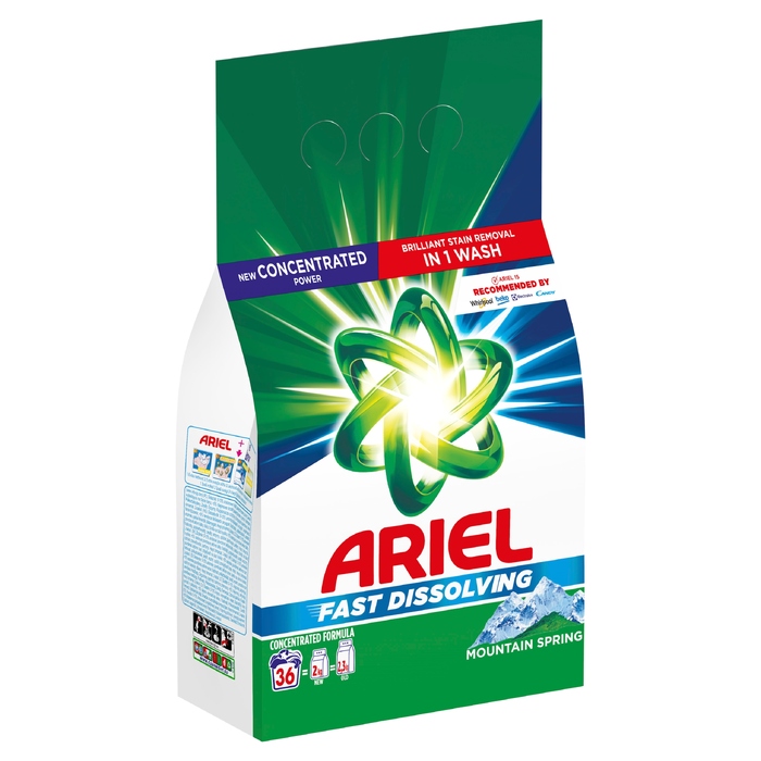 Пральний порошок Ariel «Гірська свіжість», 1,98 кг, 36 прань