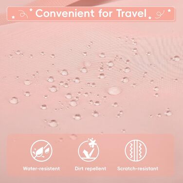 Рюкзак Tanou для дівчаток, 30L, нейлон, 3-9 клас, з тролейною петлею та брелоком (рожевий)