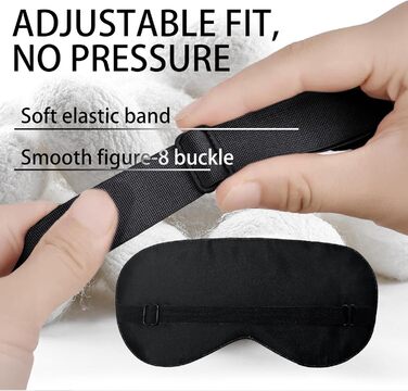 Сліп для сну Townssilk 100% шовк з регульованими стрічками, комфортний та надзвичайно м'який, для найкращого сну, золота зірка, 1 шт.