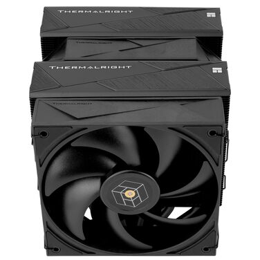 Кулер для процесора Thermalright Royal Pretor 130 Ultra White, двовежевий повітряний охолоджувач, 7 теплових трубок, сумісність з AM4/AM5, Intel LGA1851/1700/115x/2011, білий