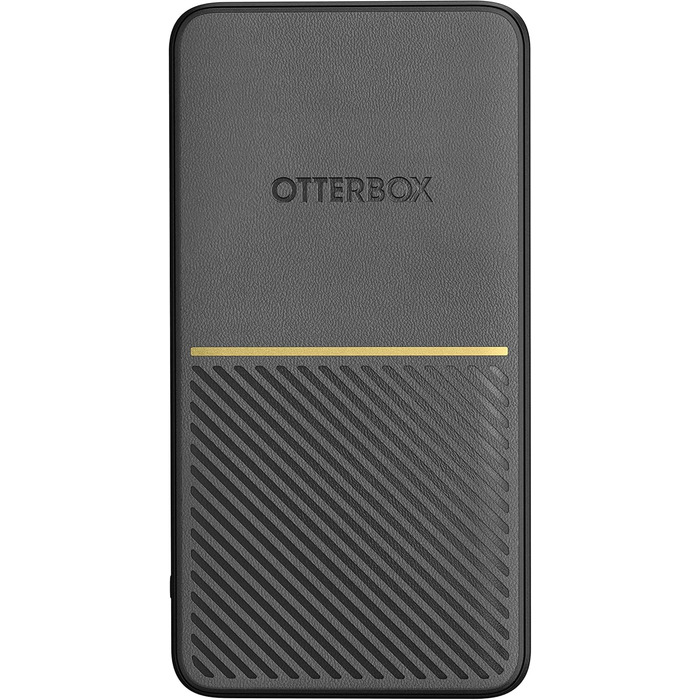 Power Bank OtterBox Robustes 15000 mAh з USB-A та USB-C, 18W, Швидка зарядка, Чорний