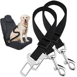Ремінь безпеки для собак, регульований, міцний, захист, для подорожей з тваринами, 70 см, 2 шт.