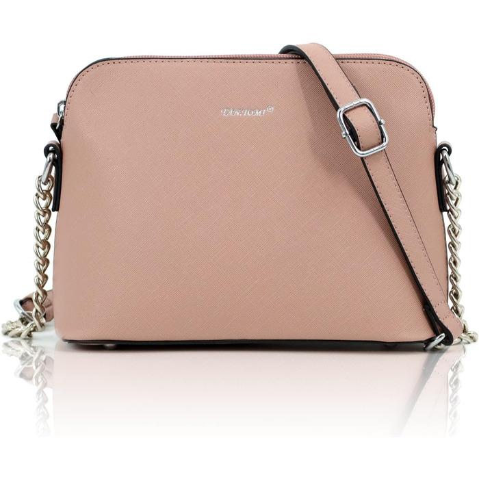 Сумка жіноча TANTOMI через плече крос-боді ланцюжкова Altrosa (Рожева) - елегантна вечірня сумочка