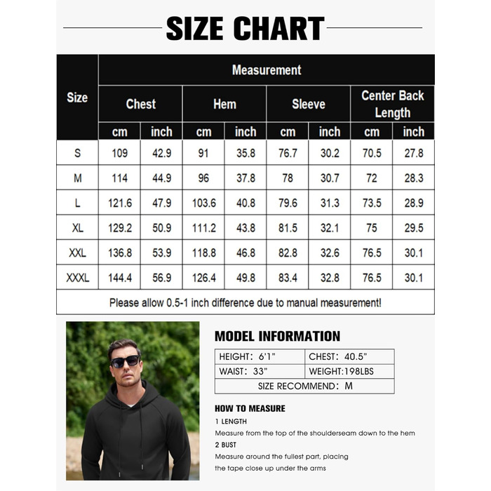 Світшот з капюшоном чоловічий COOFANDY, теплий, з кишенями, бавовна, білий XL