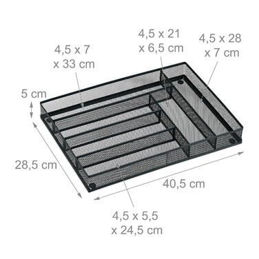 Metal Cutlery Drawer Organizer