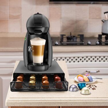 Організатор для капсул Dolce Gusto та Nespresso, ящик на 20 капсул, чорний