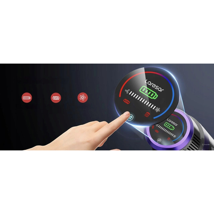 Вертикальний пилотяг Laresar ELITE V8 2025, червоний