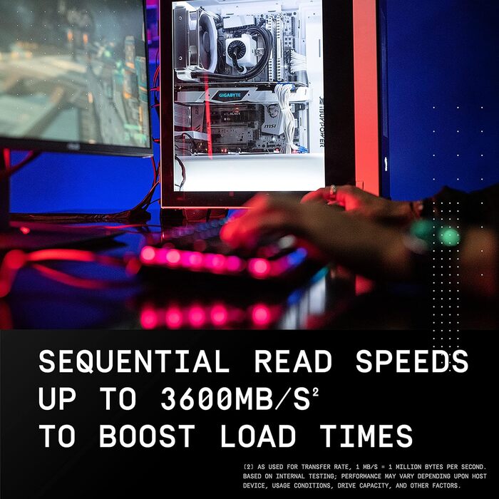 SSD WD_BLACK SN750 SE 1TB M.2 NVMe PCIe Gen4 – ігровий накопичувач, 3600 МБ/с