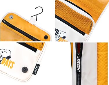 Косметичка Snoopy - жіноча/чоловіча водонепроникна дорожня сумочка для туалетних аксесуарів, бежева