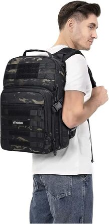 MOSISO Рюкзак для камери, тактичний, сумісний з Canon/Nikon/Sony, відділення для ноутбука 15-16 дюймів, тримач для штатива