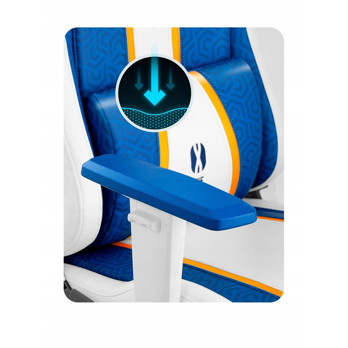 Ігрове крісло Diablo Chairs X-One 2.0, екошкіра, біле