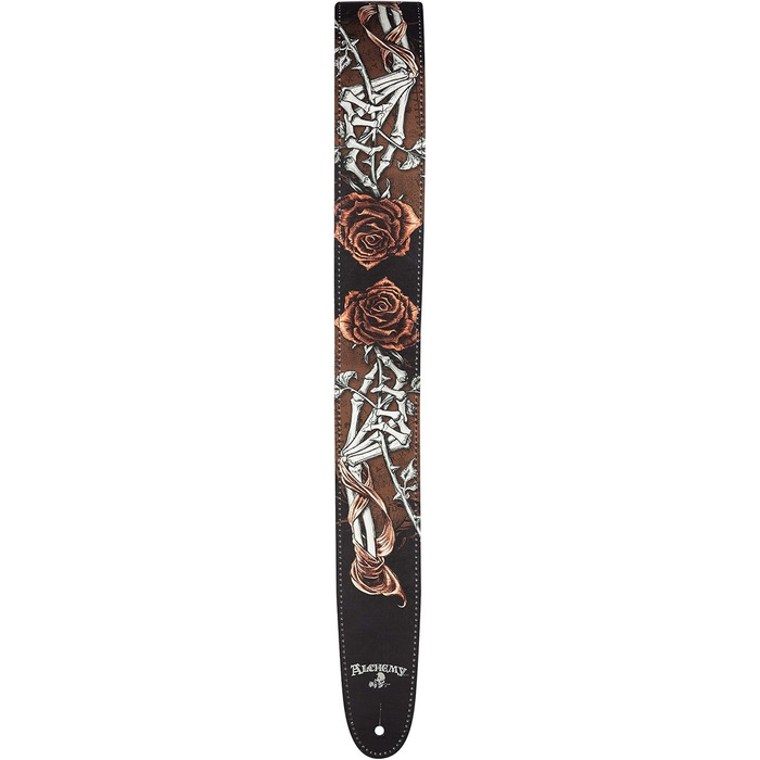 Ремінь для гітари D'Addario Alchemy Leder, Cryptorosa, шкіряний