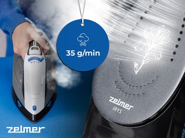 Парова праска Zelmer Irys ZIR3100 3000Вт, 0,4 л, керамічна підошва