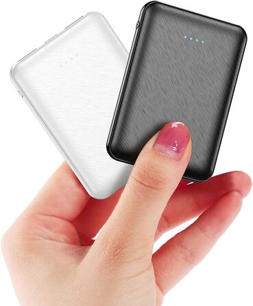Портативний зарядний акумулятор 5000mAh 007 (Чорний та Білий) - 2 шт.