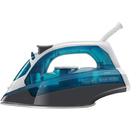 Праска з парою Black+Decker Blau BXIR2200E, 2200 Вт, пластик, 370 мл, 120 г/хв