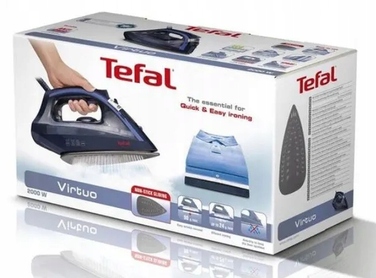 Парова праска Tefal Virtuo FV1713 2000 Вт, AntiDrip, паровий удар 90 г/хв, постійна подача пари 24 г/хв