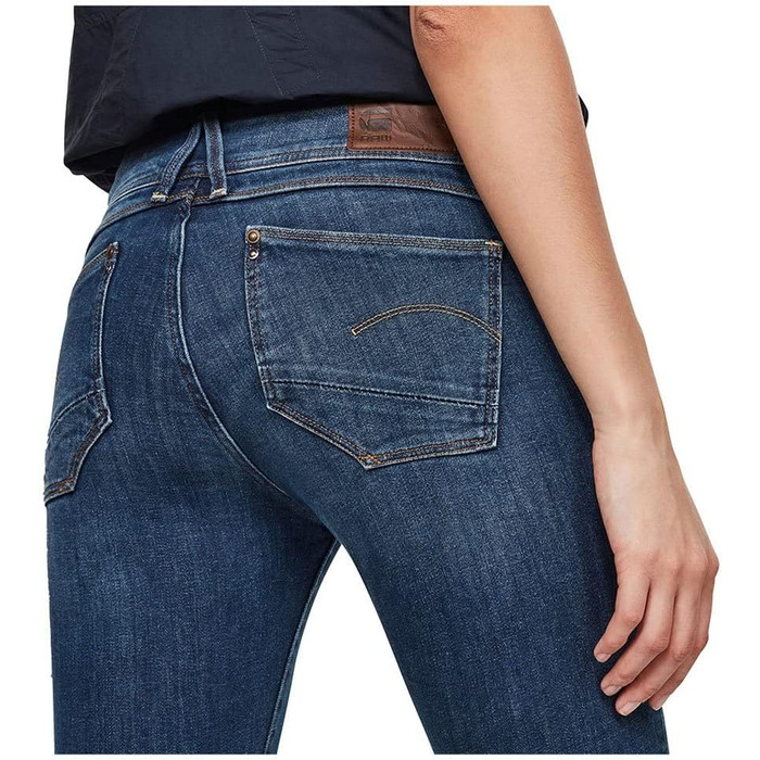 Джинси скінні G-Star Lynn Mid Waist (28W/30L, Medium Aged) – жіночі вузькі джинси середньої посадки