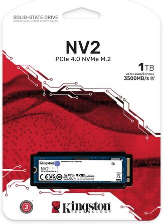 SSD Kingston NV2 1TB M.2 2280 NVMe PCIe 4.0 - SNV2S/1000G