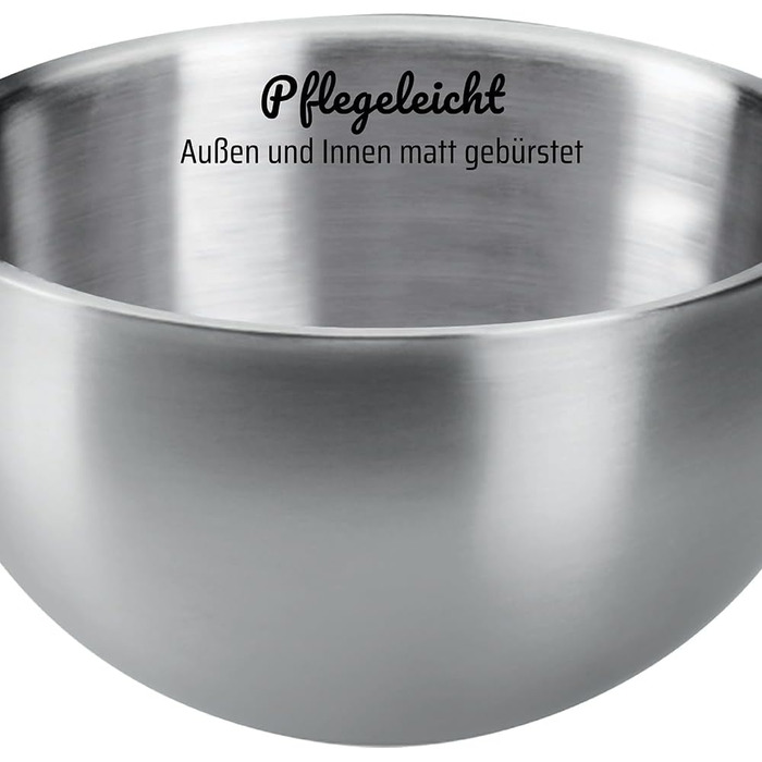 GSW 824019 Thermoset with Plastic Lid, 6-Piece, Stainless Steel, Silver, 26 cm, 6 Units