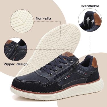 ARRIGO BELLO Чоловічі кросівки для активного відпочинку, спортивні, для прогулянок та подорожей, розмір 41-46, блакитний