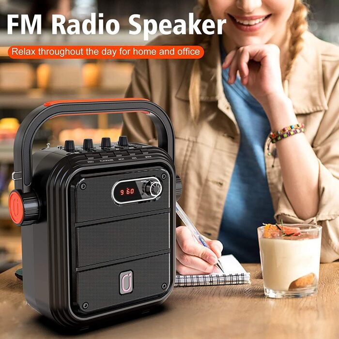 Караоке система JYX з 2 мікрофонами, Bluetooth, FM, USB, TF, AUX, Rec - PA Комплект для вечірок, дорослих та дітей