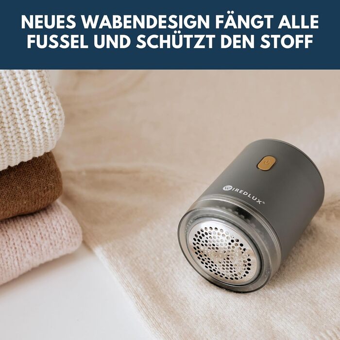 Електричний видалення ворсу для одягу: компактний, портативний, USB-зарядка, подвійний захист, сірий Chicago