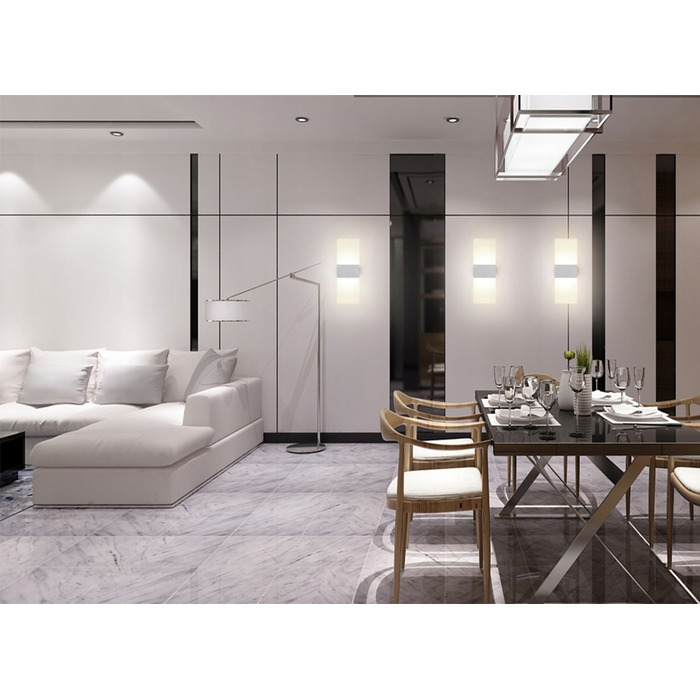 Сучасна LED-лампа в вітальню та коридор | Настінний світильник (бра) з акрилу, 18 Вт