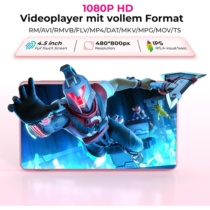 MP3 плеєр з підтримкою Spotify, Bluetooth та WiFi, сенсорний екран 4.5