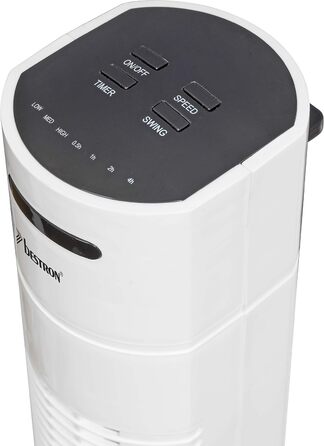 Турбовентилятор Bestron AFT760Z з 3 швидкостями, осциляцією 75°, таймером, висота 78 см