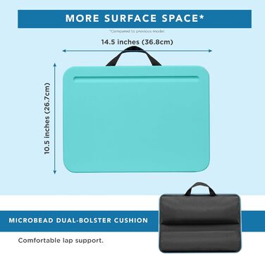 LAPGEAR Schoß-Schreibtisch для ноутбука до 15 дюймів, Aqua Sky, Style Nr. 43109
