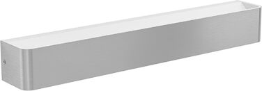 EGLO LED Wall Lamp Sania 5, 1-Light Wall Lamp Modern, Minimalist, Wall Lighting Made of Metal in Nickel Matt, White, Plastic in Satin Finish, LED Bathroom Lamp Warm White, L 62 cm, IP44