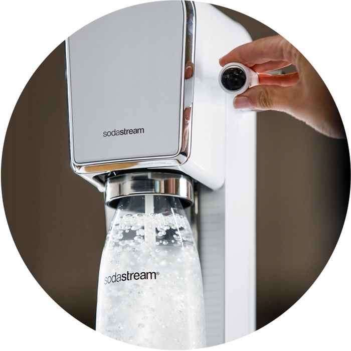 Сифон для води SodaStream Art, білий + пляшка Fuse 1л + балон з газом
