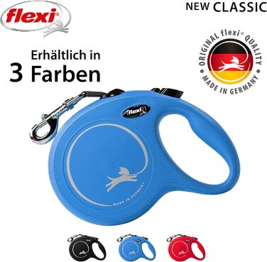 Flexi Classic M рулетка для собак до 25 кг, 5 м, червона