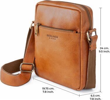 Чоловіча сумка через плече Berliner Bags Tom з натуральної шкіри, чоловіча сумка-кросбоді