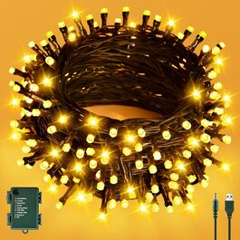 Гірлянда декоративна Halloween на батарейках/USB, 60 LED, 12м, таймер, вологостійка, тепле світло, для дому та саду Гірлянда декоративна Halloween на батарейках/USB, 60 LED, 12м, таймер, вологостійка, тепле світло, для дому та саду