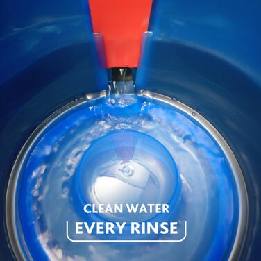 O-Cedar EasyWring Microfiber Spin Mop Refills, Floor Cleaning System with 2 Extra, Plastic, Rinseclean Spin Mop & Bucket + 2 Extra Refill Packs, RC